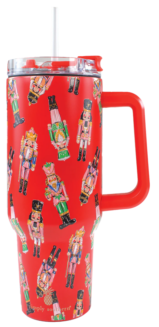 Simply Southern Nutcracker 40oz Tumbler - Red