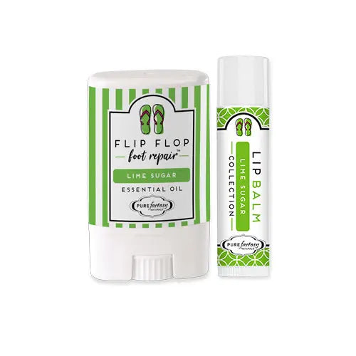 Mini Flip Flop Foot & Lip Balm Set