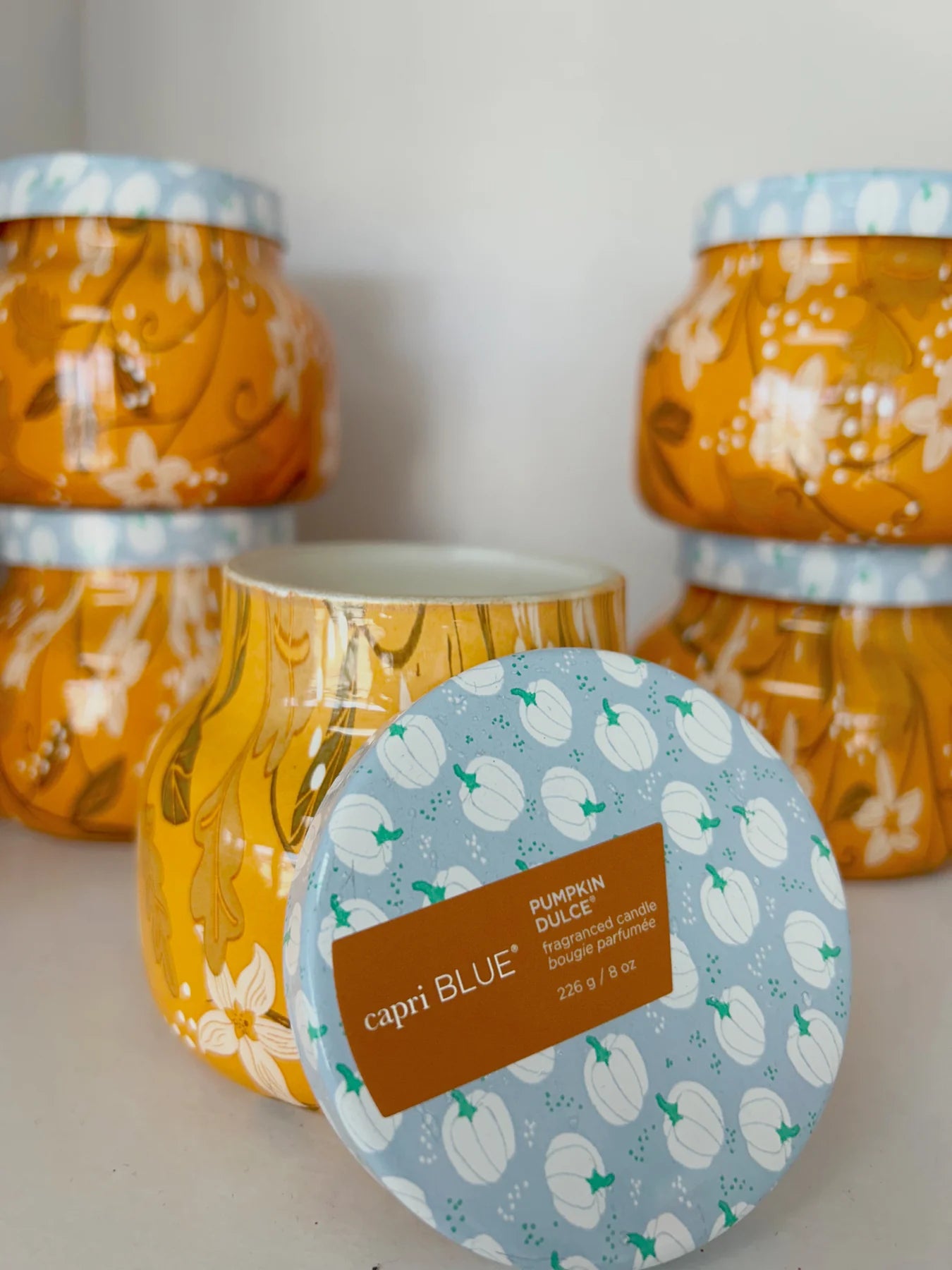 Capri Pattern Play 8oz Candle - Pumpkin Dulce