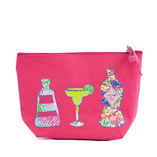 Tequila Sunrise Cosmetic Bag - Pink