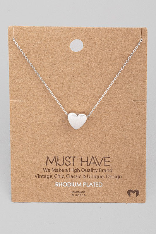 Puff Heart Must Have Necklace