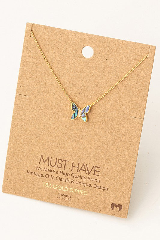 Pearlized Butterfly Must Have Necklace