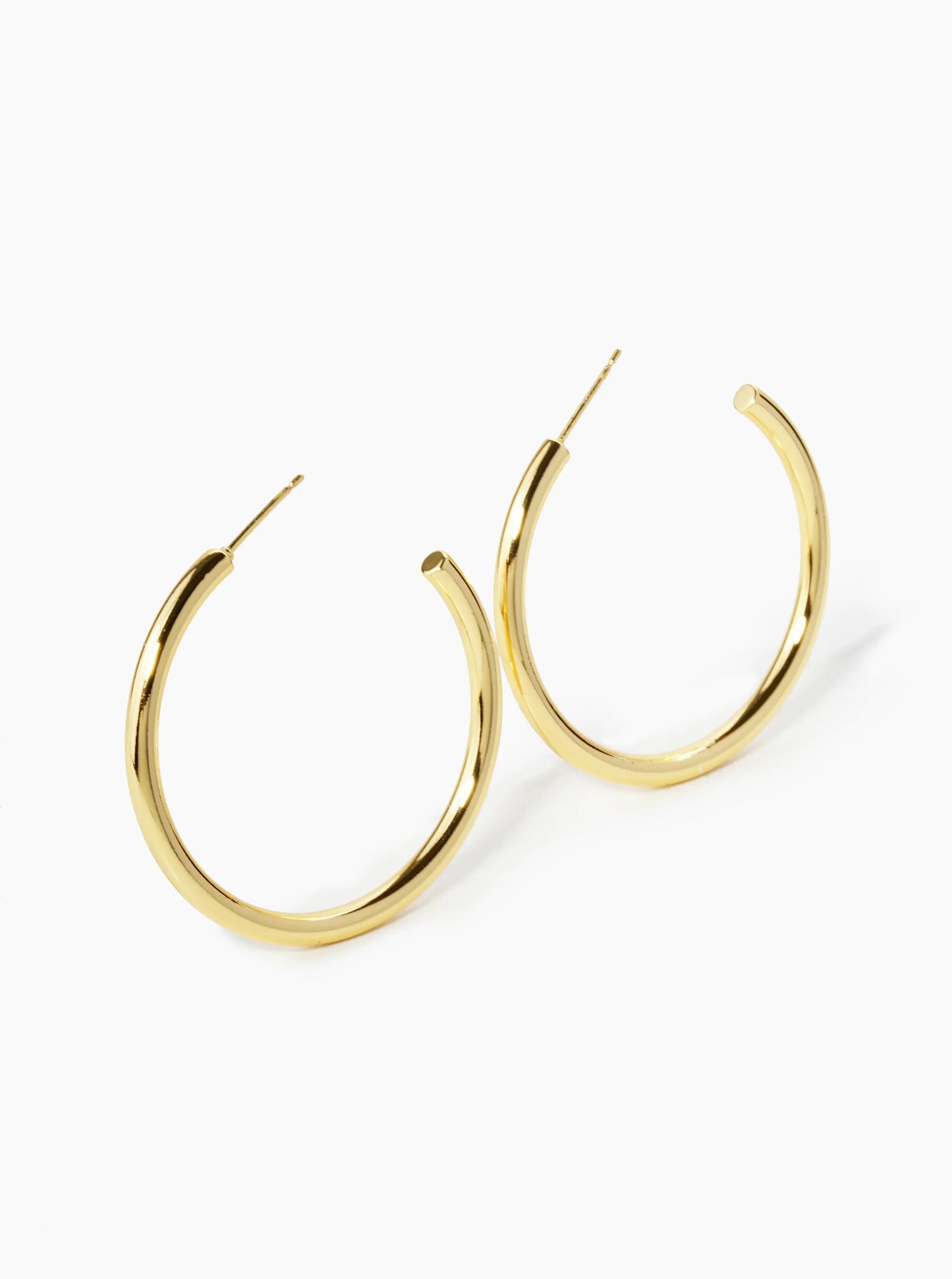 Smooth Thin Gold Hoop Earring