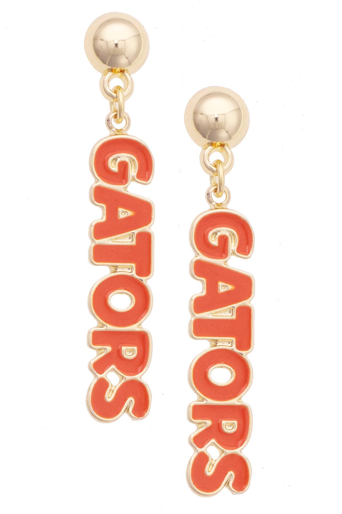 Florida Gators Puffy Nameplate Earrings