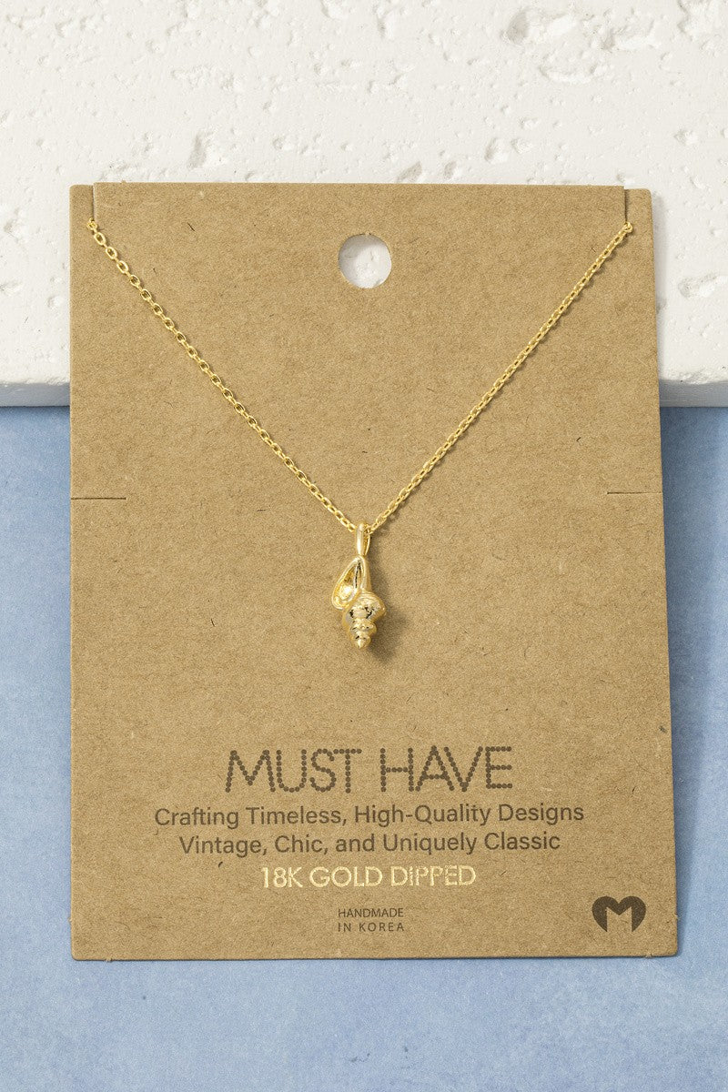 Spiral Shell Must Have Necklace