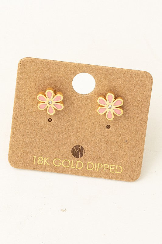 Daisy Enamel Must Have Stud Earring