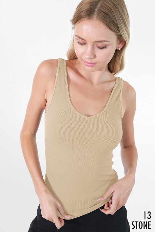 Nikibiki Reversible Ribbed Tank Top
