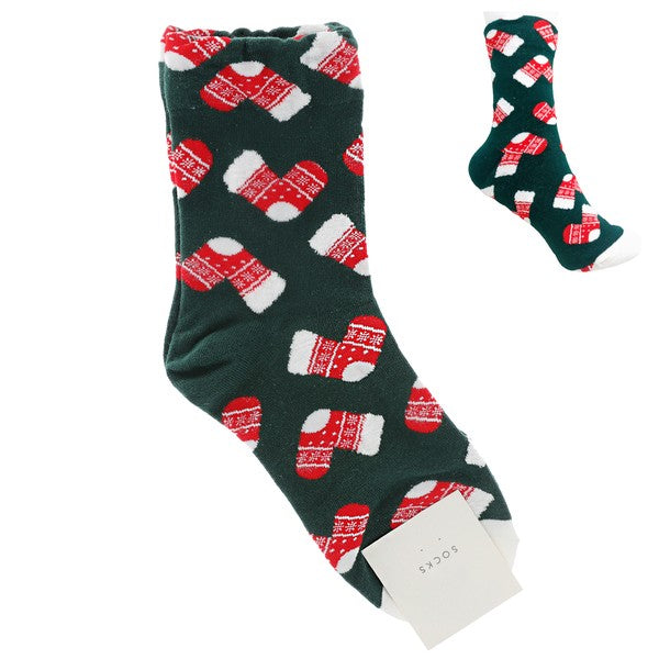 Christmas Theme Knit Socks