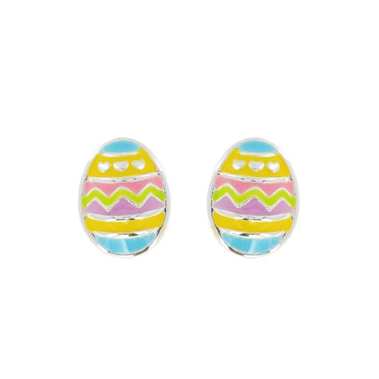 Enamel Easter Egg Stud Earring