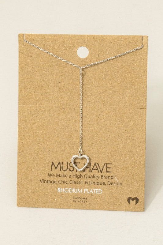 Heart Cut Out Y Must Have Necklace
