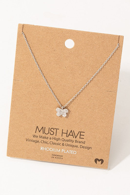 Pave Butterfly Must Have Necklace