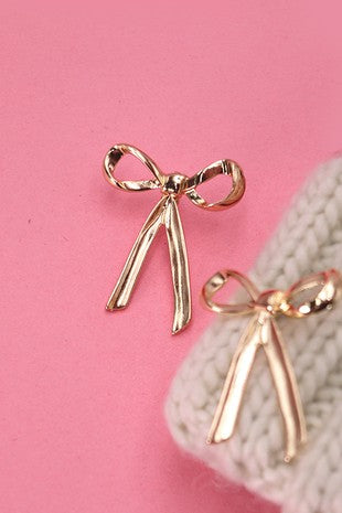 Bow Movable Stud Earring