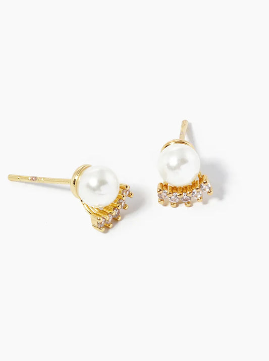 Pearl Fringe Stud Earring