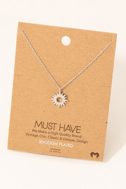 Double Layer Sun Burst Must Have Necklace