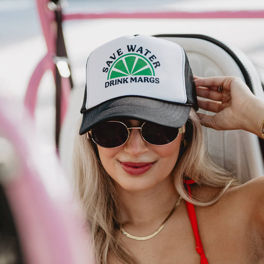 Save Water Drink Margs Snapback Foam Trucker Hat