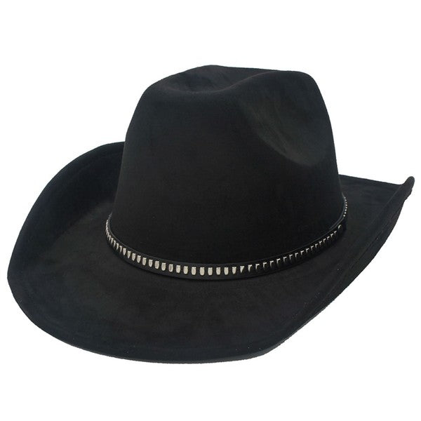 Sueded Stud Banded Cowboy Hat