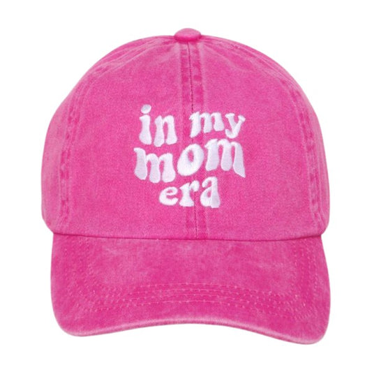 Mom Era Baseball Cap - Hot Pink