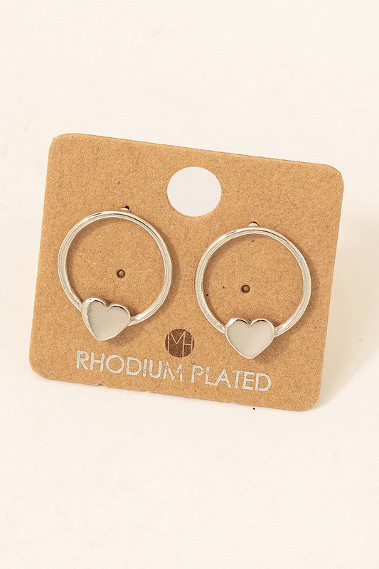 Heart Circle Must Have Stud Earring