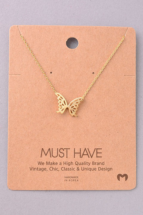 Butterfly Cut Out Must Have Necklace