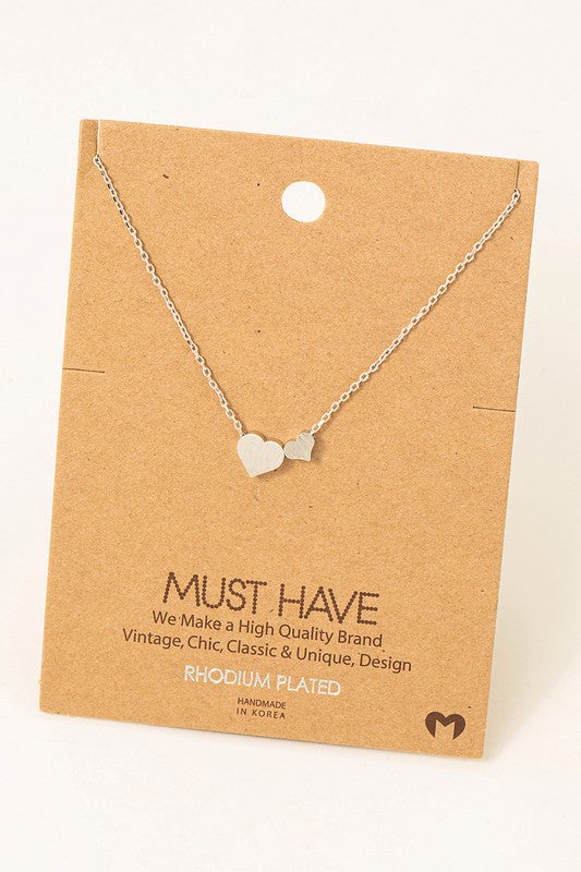 Mini Double Heart Must Have Necklace