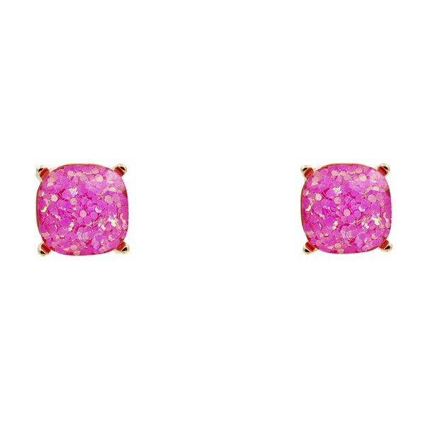 Glitter Resin Stud Earring