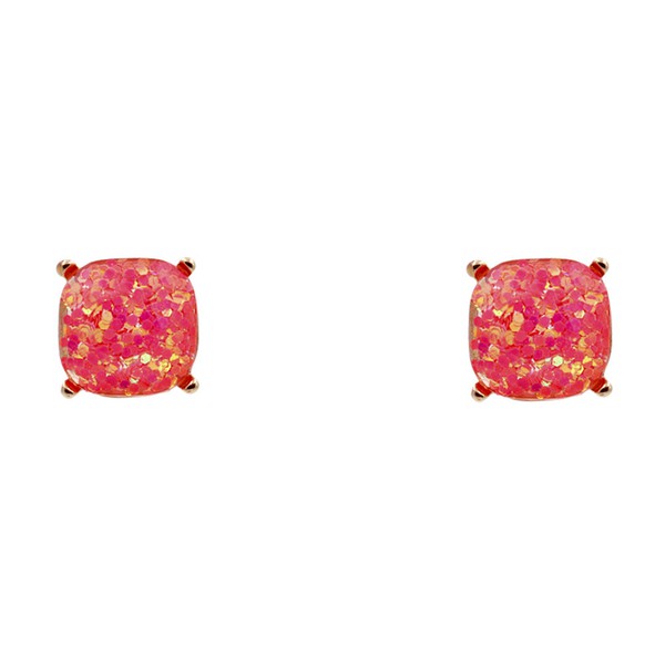 Glitter Resin Stud Earring