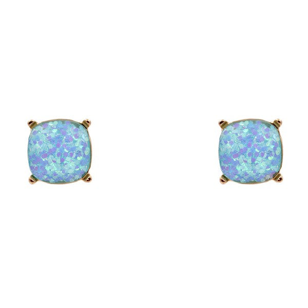 Glitter Resin Stud Earring