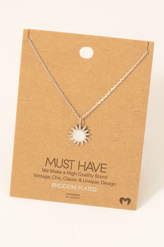 Mother of Pearl Sunshine Must Have Necklace