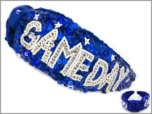 Sequin & Stars Gameday Knot Headband