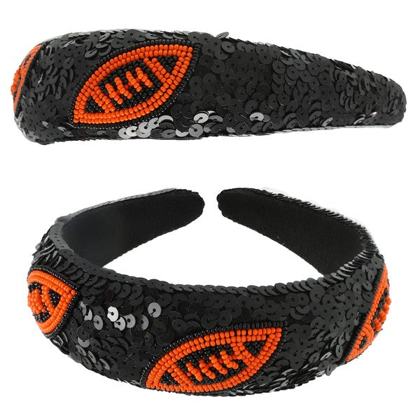 Sequin Dazzle Football Headband