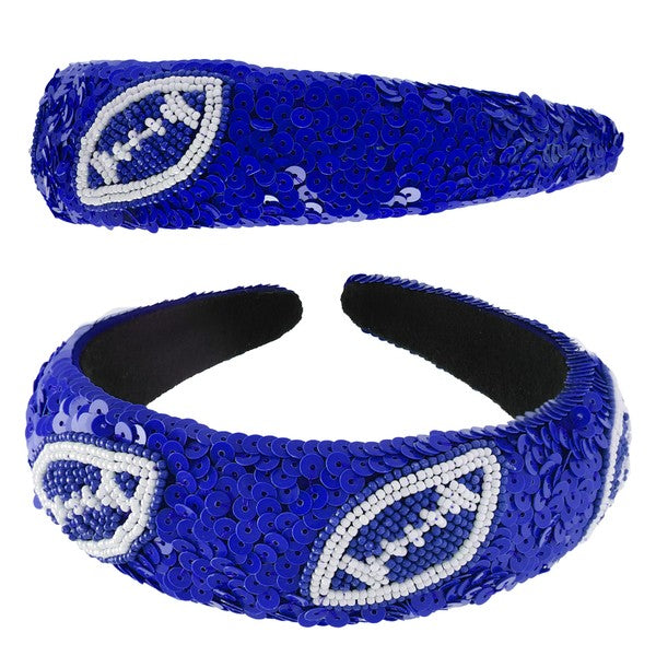 Sequin Dazzle Football Headband