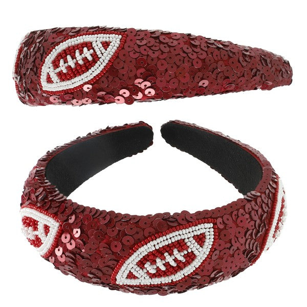 Sequin Dazzle Football Headband