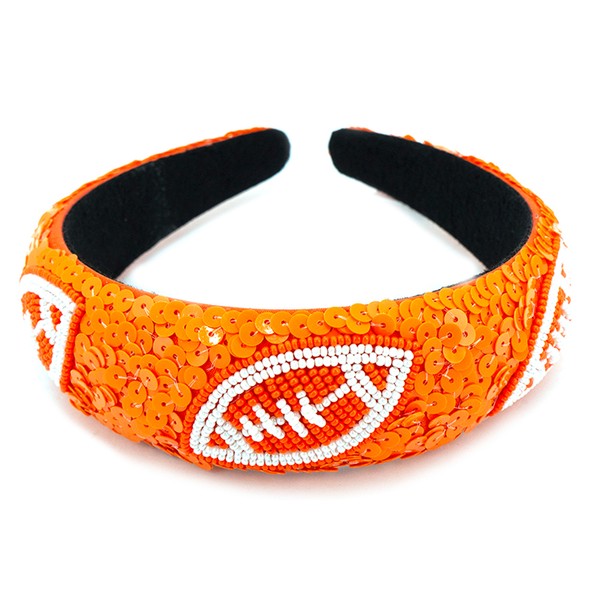 Sequin Dazzle Football Headband