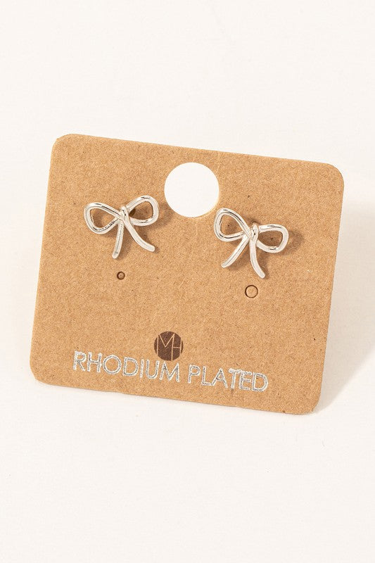 Dainty Wire Bow Must Have Stud Earring