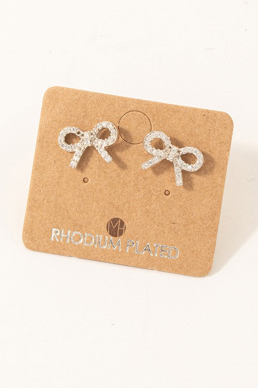 Sparkle Bow Must Have Stud Earring