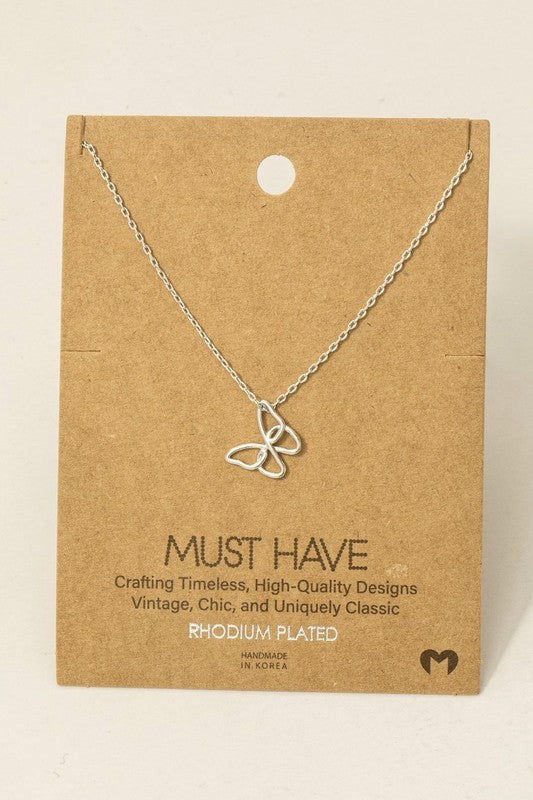 Wire Butterfly Must Have Necklace
