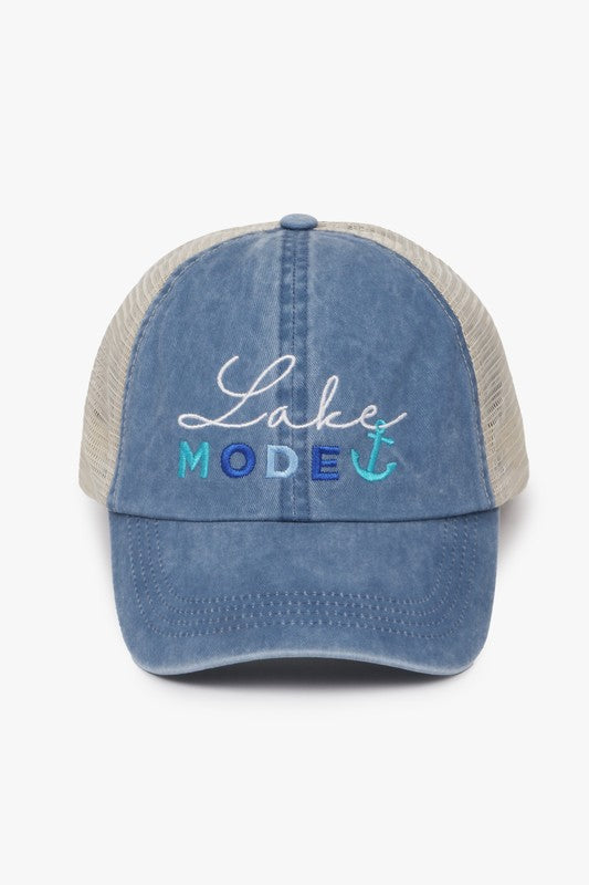 Lake Mode Anchor Baseball Hat