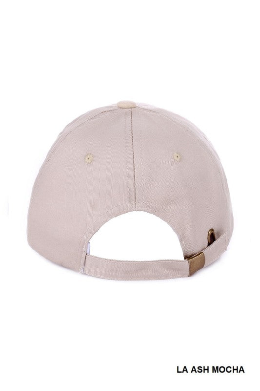 LA Embroidered Hat-Mocha