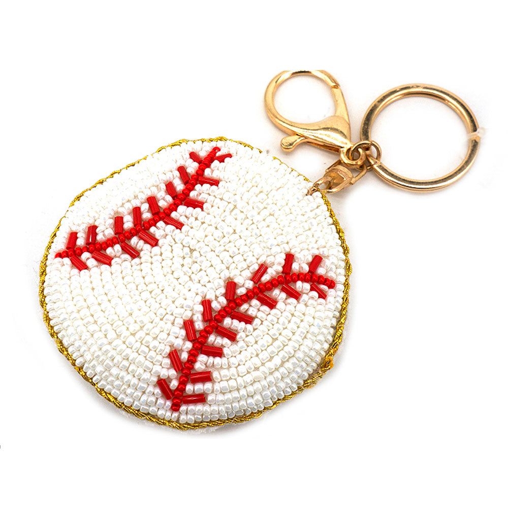 Beaded Sport Keychain