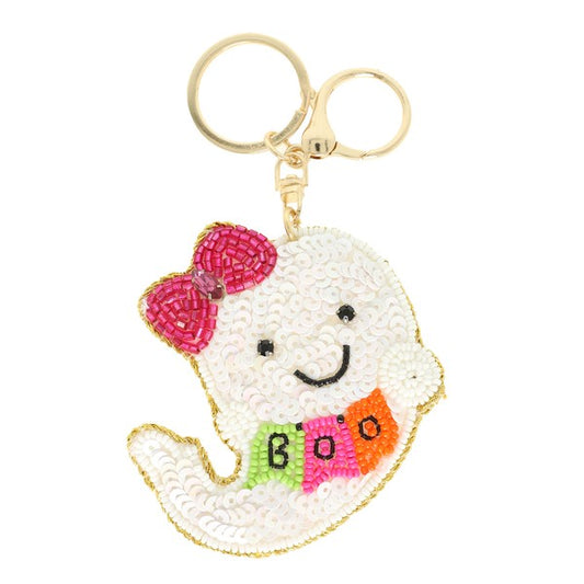 Fall Sequin Bag Charm/Key Fob