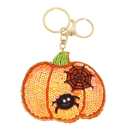 Fall Sequin Bag Charm/Key Fob