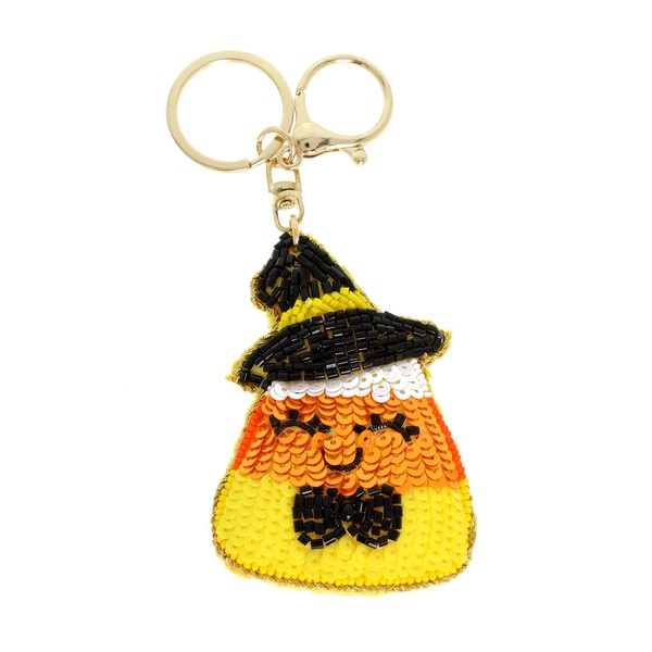 Fall Sequin Bag Charm/Key Fob
