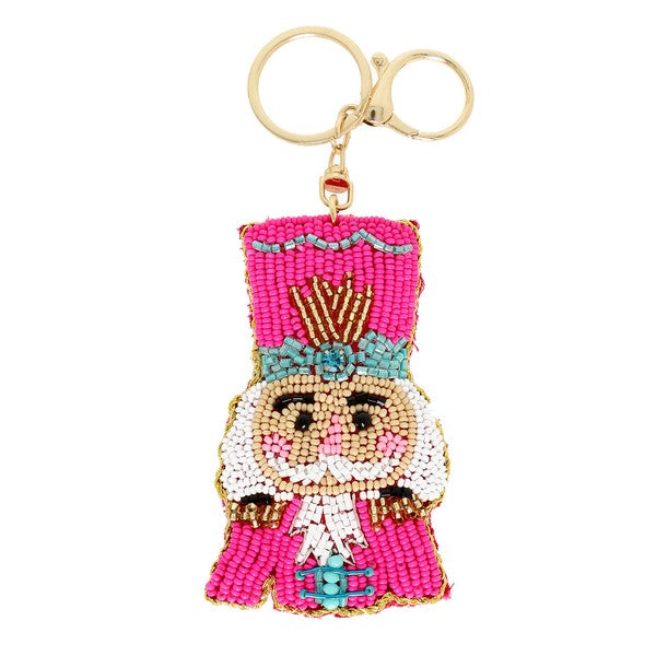 Christmas Sequin Bag Charm/Key Fob