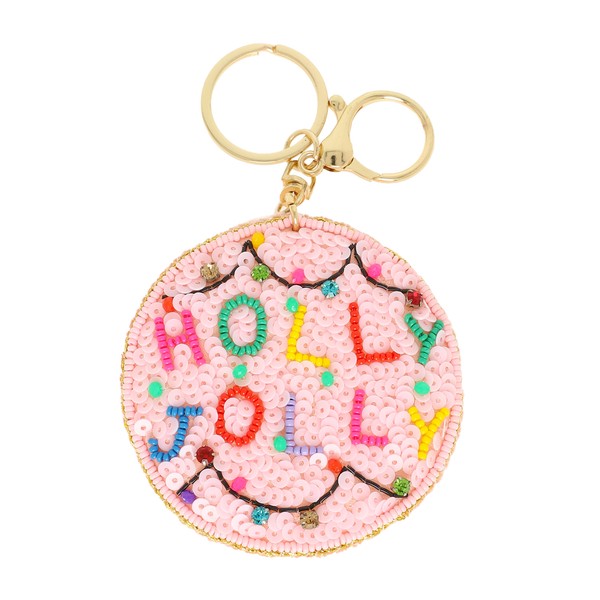 Christmas Sequin Bag Charm/Key Fob