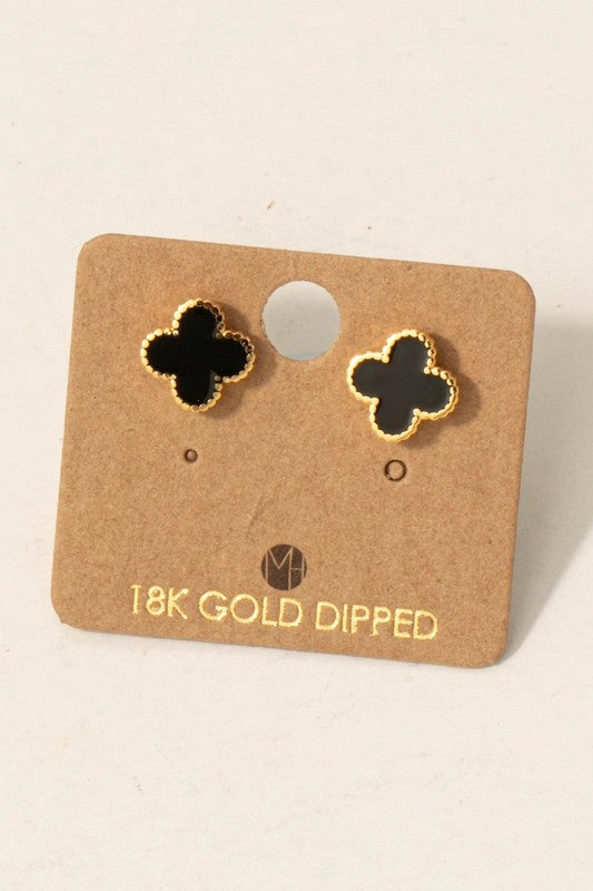Enamel Clover Must Have Stud Earring