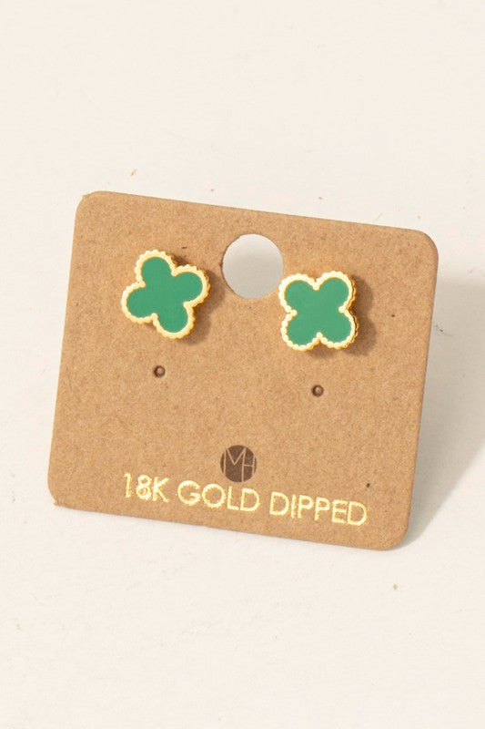 Enamel Clover Must Have Stud Earring