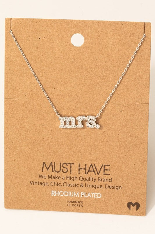 mrs. Pave Sparkle Must Have Necklace