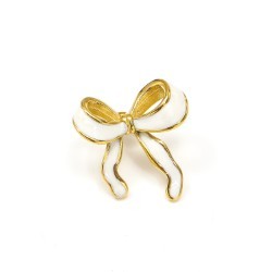 Enamel Bow Stud Earring