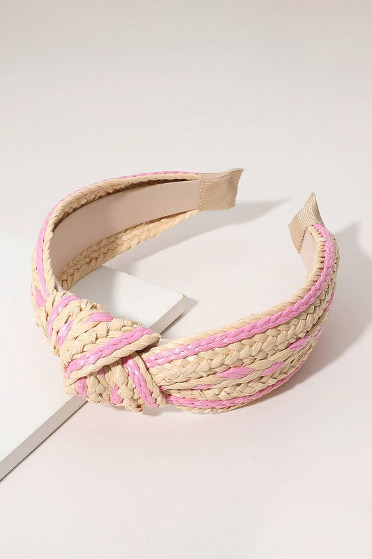 Raffia Striped Headband