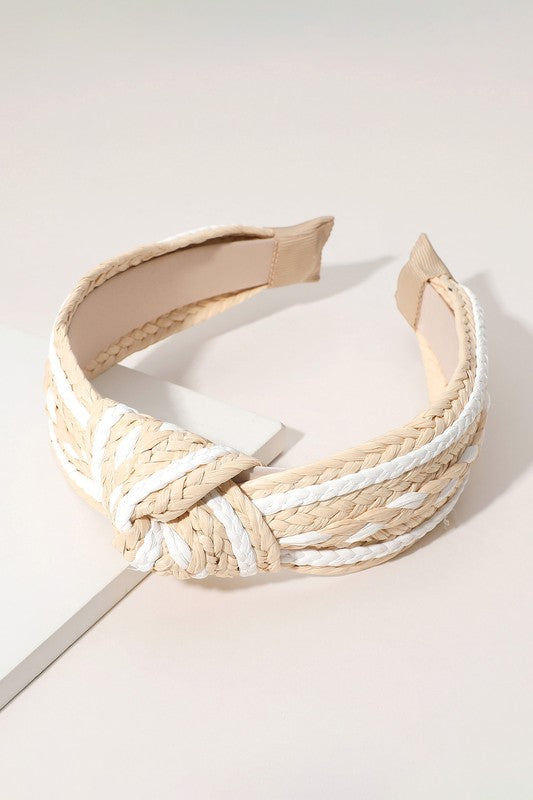 Raffia Striped Headband